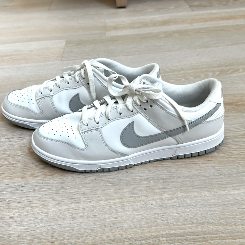 Nike Dunk Low Retro | 10.5 Mens | White + Grey